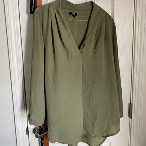 Green long sleeve Blouse